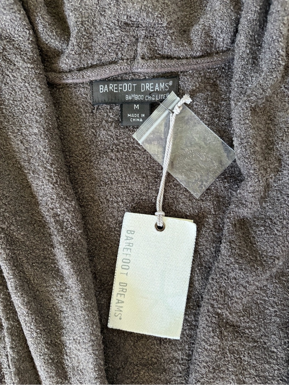 Barefoot Dreams Bamboo Chic Lite Essential Long Cardigan Cocoa Size Medium NWT - Picture 3 of 11